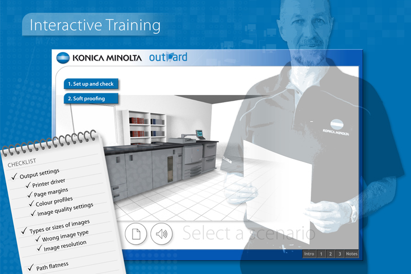 Konica Minolta interactive training modules