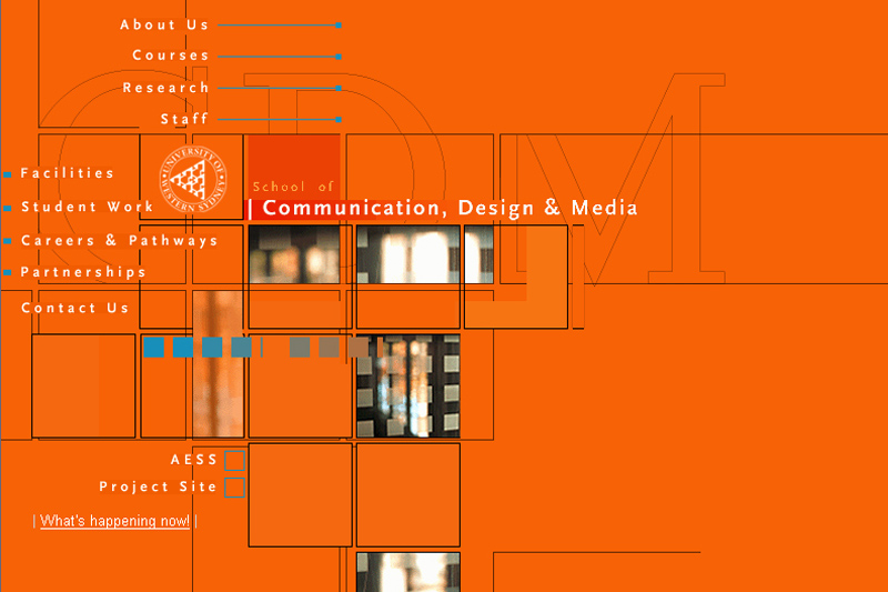 UWS School of Communication, Design & Media website