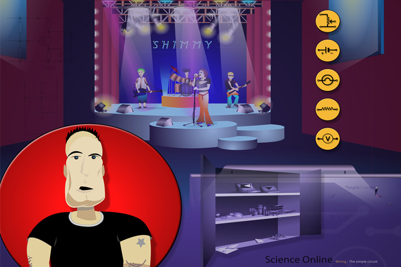 Science Online interactive interface